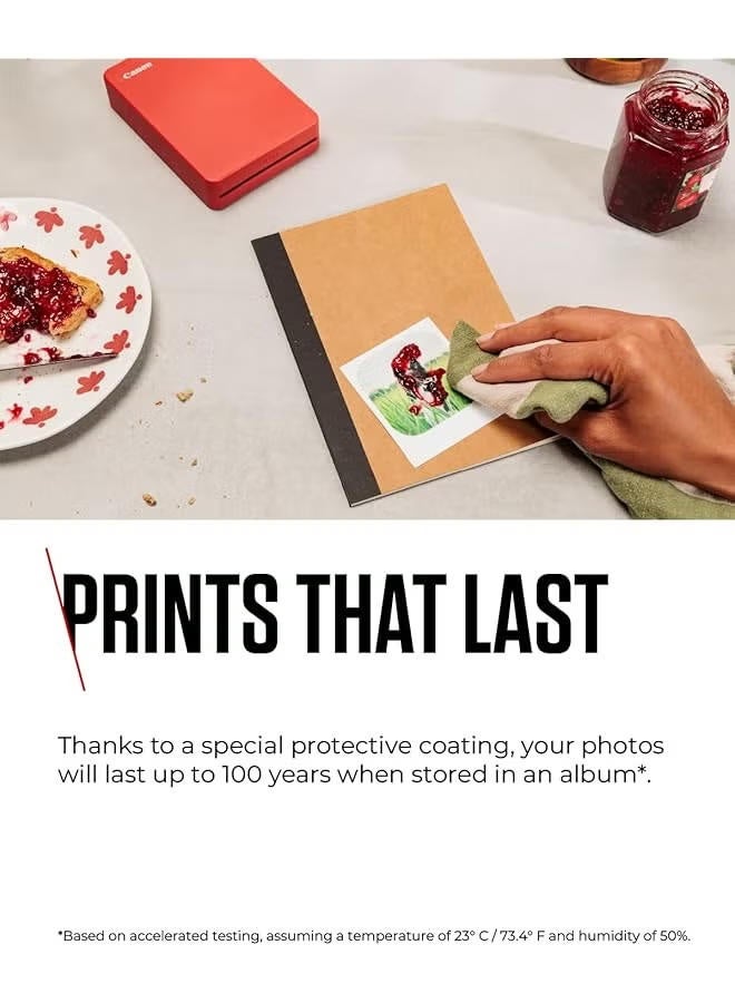 Canon XS 20L Color Ink & Label Set 20 Sheets Sticker Photo Paper for SELPHY QX Series Printers - Image 4